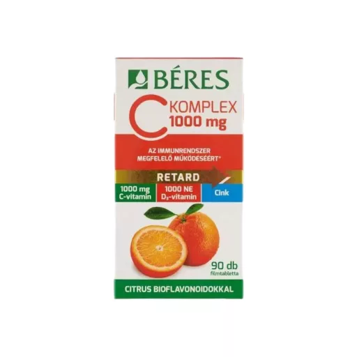 Béres C Komplex 1000 mg filmtabletta bioflavonoidokkal 90 db