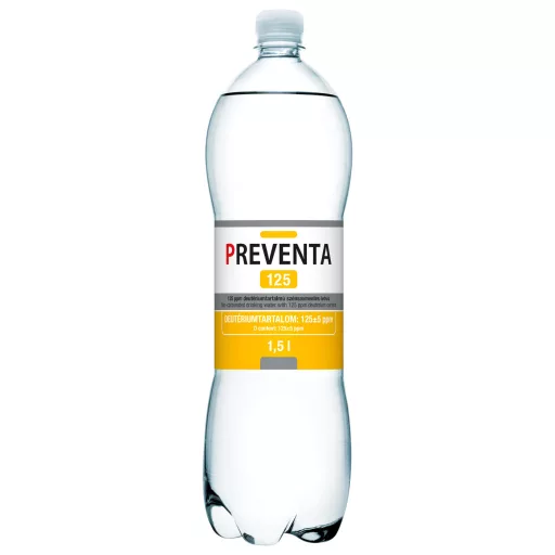 Preventa 125 csökkentett deutériumtartalmú szénsavmentes ivóvíz 1,5 l