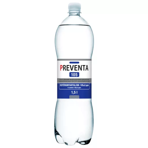 Preventa 105 csökkentett deutériumtartalmú szénsavas ivóvíz 1,5 l