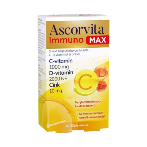 Ascorvita Immuno MAX bevont tabletta 60 db