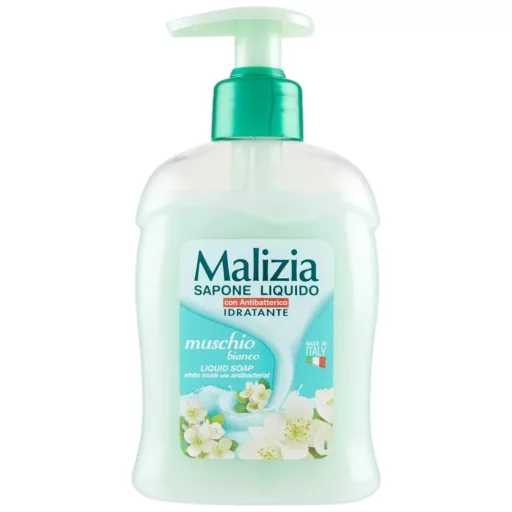 Malizia antibakteriális folyékony szappan - fehér pézsma 300 ml