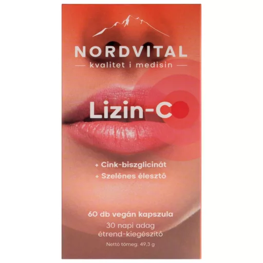 Nordvital Lizin-C szelénnel és cinkkel vegán kapszula 60 db