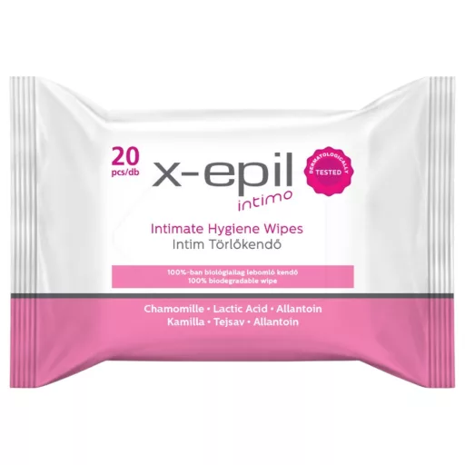 X-Epil Intimo intim törlőkendő 20 db