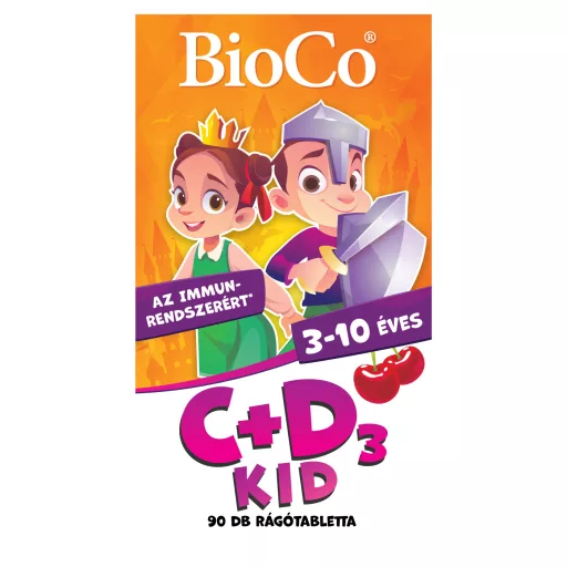BioCo C+D3 Kids Rágótabletta 90 db