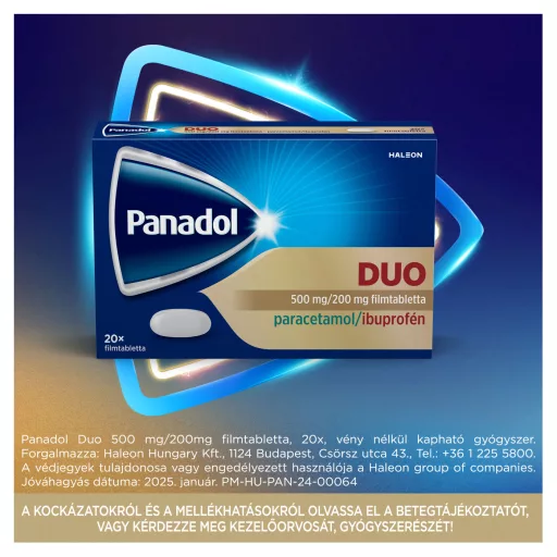 Panadol Duo 500 mg/200 mg filmtabletta 20 db