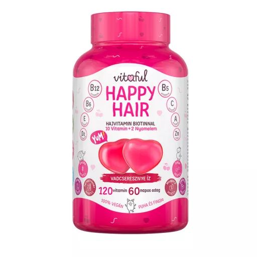 Vitaful Happy Hair hajvitamin gumivitamin 120 db