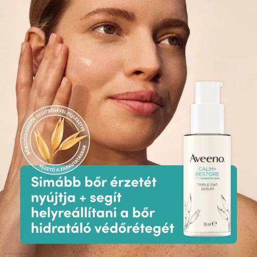 Aveeno Calm+Restore hármas hatású arcszérum zabbal 30 ml