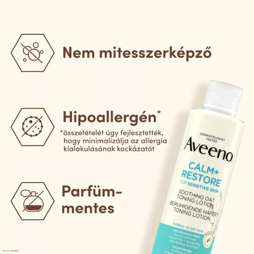 Aveeno Calm+Restore nyugtató tonik arcra 200 ml