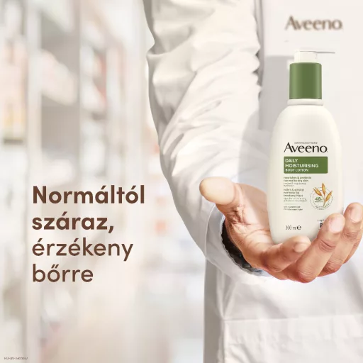 Aveeno Daily Moisturising illatmentes hidratáló és tápláló krém testre 300 ml