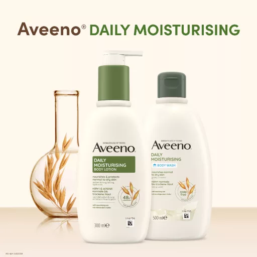 Aveeno Daily Moisturising intenzíven tápláló tusolókrém enyhe illattal 500 ml
