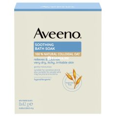Aveeno Soothing nyugtató zabpehelyfürdő 8 x 42 g