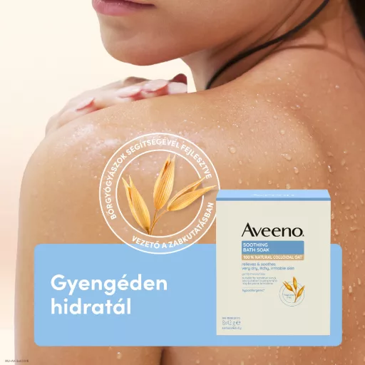 Aveeno Soothing nyugtató zabpehelyfürdő 8 x 42 g