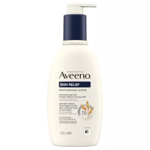 Aveeno Skin Relief illatmentes hidratáló testápoló tej 300 ml
