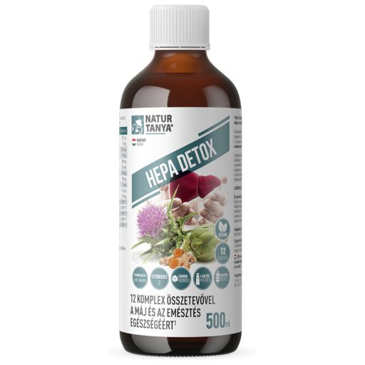 Natur Tanya Hepa Detox máj és emésztés támogató komplex ital 3x500 ml