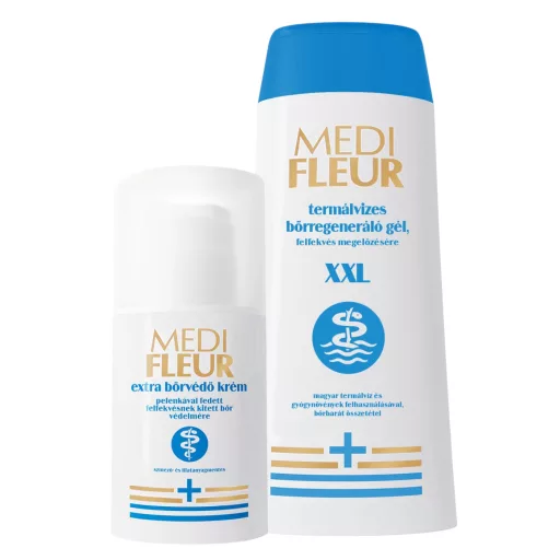 Medifleur termálvizes bőrregeneráló gél felfekvésre+bőrvédő krém 300+50ml
