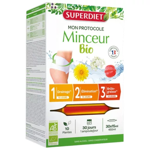 SUPERDIET Bio Minceur zsírégető ivóampulla 30 x 15 ml