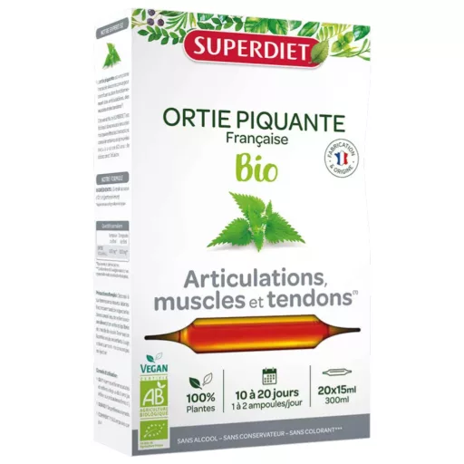 SUPERDIET Bio Ortie Piquante csalán kivonat ivóampulla  20 x 15 ml