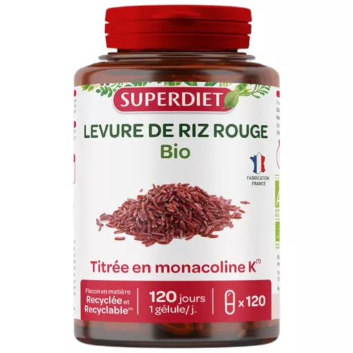 SUPERDIET Bio Vörös élesztős rizs lágyzselatin kapszula 120 db