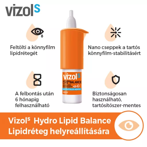 Vizol S Hydro Lipid Balance szemcsepp 10 ml
