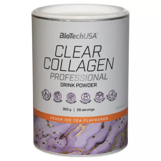 BioTechUSA Clear Collagen étrend-kiegészítő italpor barackos tea ízben 350 g