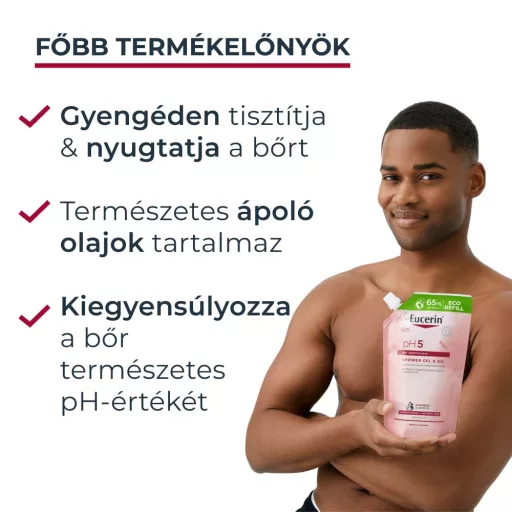 Eucerin pH5 olajtusfürdő gél öko-utántöltő 400 ml 