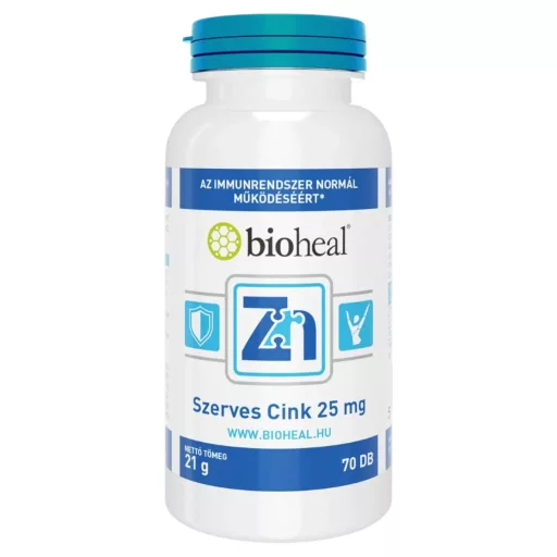 Bioheal Szerves Cink 25mg filmtabletta 70 db