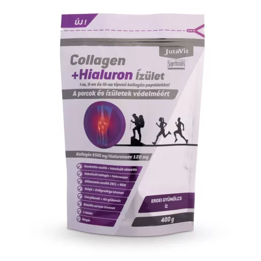 JutaVit Collagen + Hialuron ízületvédő italpor erdei gyümölcs 400 g