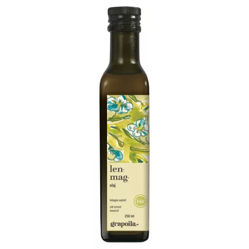 Grapoila hidegen sajtolt bio lenmagolaj 250 ml 