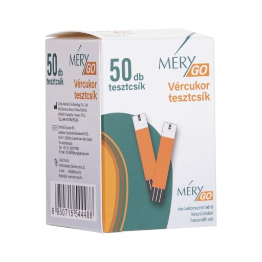 MÉRYGo Tesztcsík vércukormérőhöz 50db