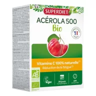 SUPERDIET Acerola 500 mg, C-vitamin 85 mg, 24 rágótabletta