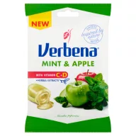   Verbena almás-borsmentás cukorka hozzáadott C- és D-vitaminnal 60 g