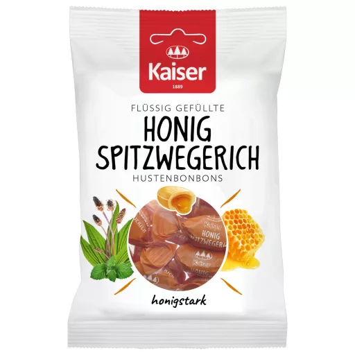 Kaiser töltött cukorka méz-útifű 90 g