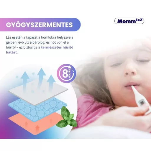 MommEez Lázcsillapító hűsítő géltapasz 4 db