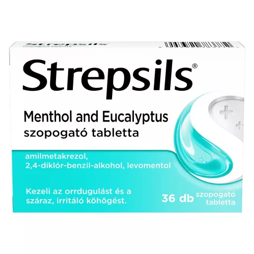 Strepsils Menthol & Eukaliptusz szopogató tabletta 36 db
