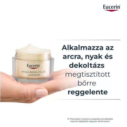 Eucerin Hyaluron-Filler + Elasticity bőrtömörséget regeneráló nappali arckrém SPF30 öko-utántöltő 50 ml