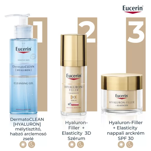 Eucerin Hyaluron-Filler + Elasticity bőrtömörséget regeneráló éjszakai krém öko-utántöltő 50 ml