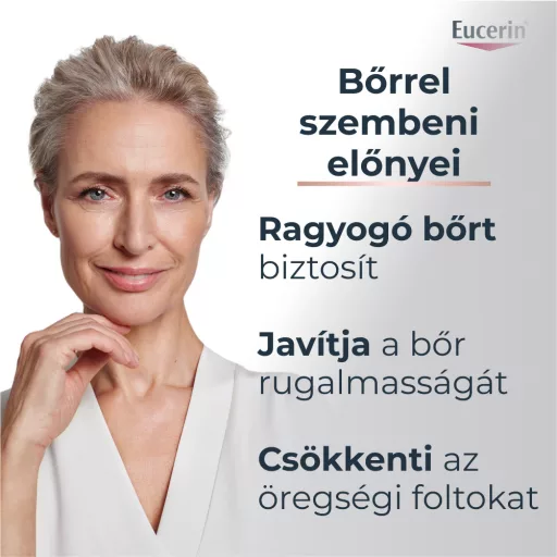 Eucerin Hyaluron-Filler + Elasticity bőrtömörséget regeneráló nappali arckrém Rose SPF30 öko-utántöltő 50 ml