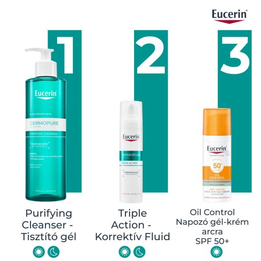 Eucerin DermoPure Clinical Purifying Cleanser tisztító gél 400 ml