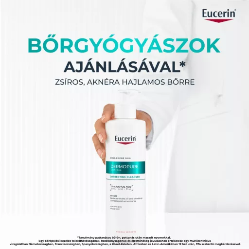 Eucerin DermoPure Clinical Correcting Cleanser mélytisztító gél 400 ml