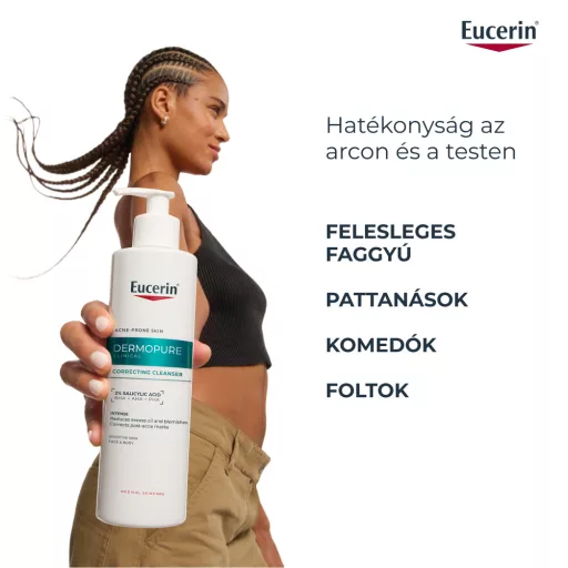 Eucerin DermoPure Clinical Correcting Cleanser mélytisztító gél 400 ml
