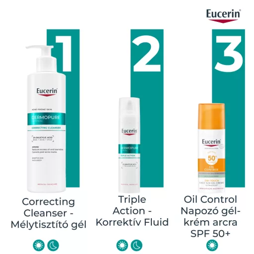 Eucerin DermoPure Clinical Correcting Cleanser mélytisztító gél 400 ml