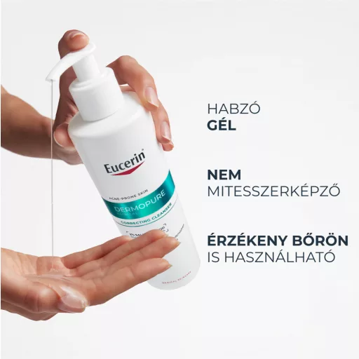 Eucerin DermoPure Clinical Correcting Cleanser mélytisztító gél 400 ml