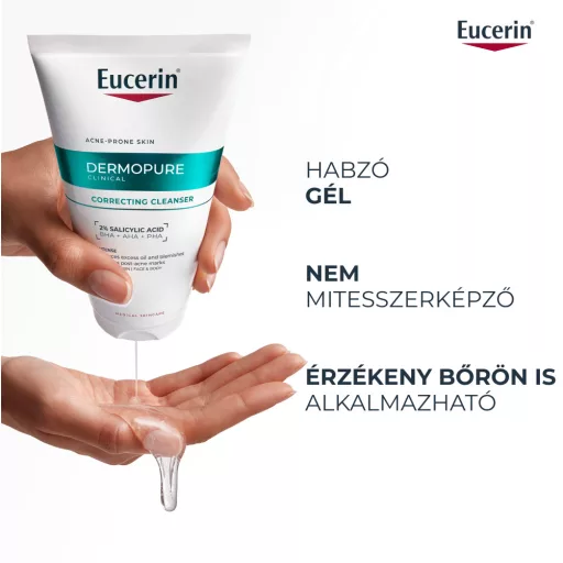 Eucerin DermoPure Clinical Correcting Cleanser mélytisztító gél 150 ml