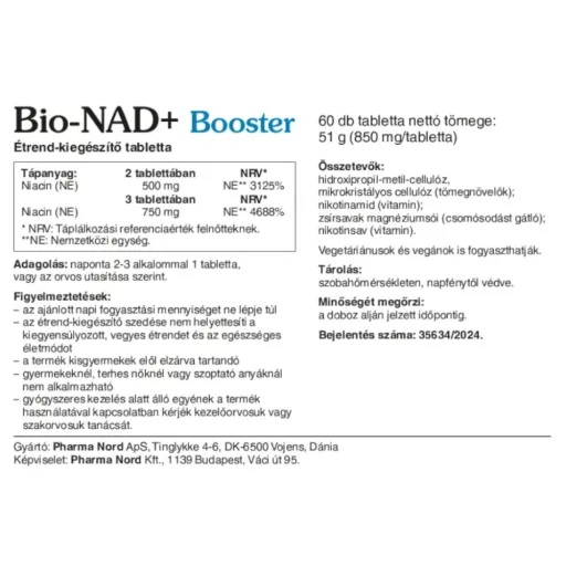 Pharma Nord Bio-NAD+ Booster tabletta 60 db