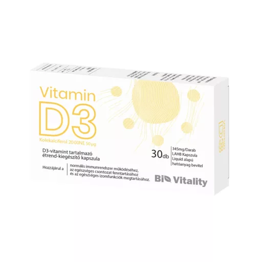 Bio Vitality D3-vitamin 2000 NE kapszula 30 db