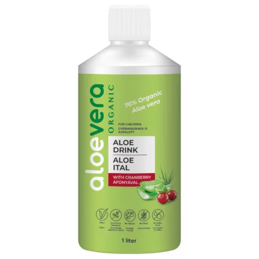 Aloe Vera Organic ital áfonyával 1000 ml