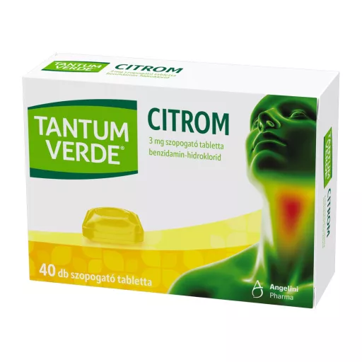 Tantum Verde citrom 3 mg szopogató tabletta 40 db