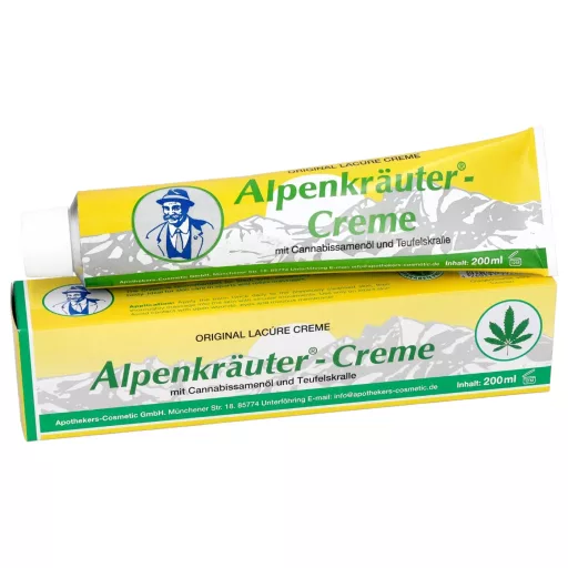 Alpenkräuter Alpesi gyógynövény krém cannabis olajjal 200 ml