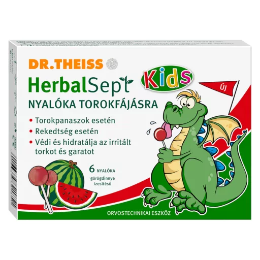 Dr. Theiss HerbalSept nyalóka torokfájásra - görögdinnye 6 db