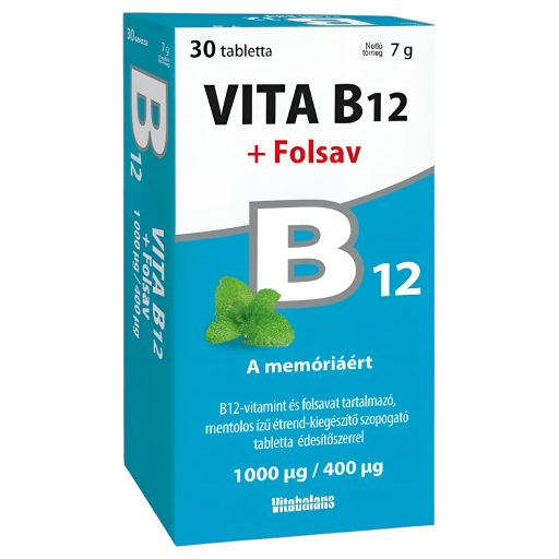 Vitabalans Vita B12 + Folsav 1000/400mg 30 db